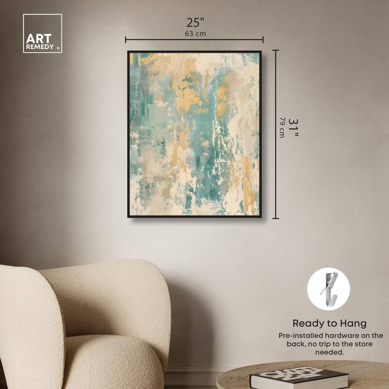 Minted Ivory I Canvas by Art Remedy