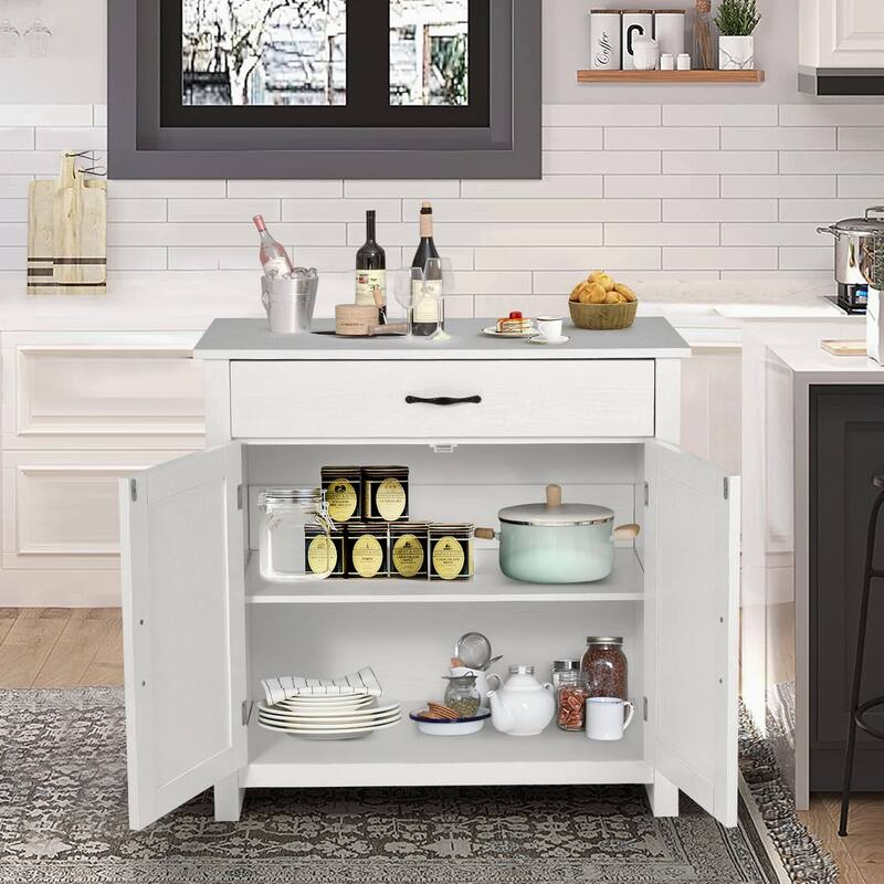 AVAWING Kitchen Sideboard Buffet Cabinet Entryway Cupboard Server