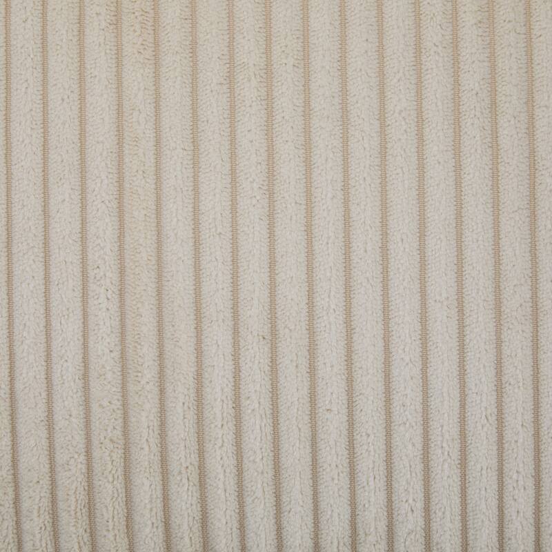 Roomfitters Corduroy Loveseat Sofa with Recessed Arms, Mid-Century Upholstered 2-Seater Couch, Beige + Walnut