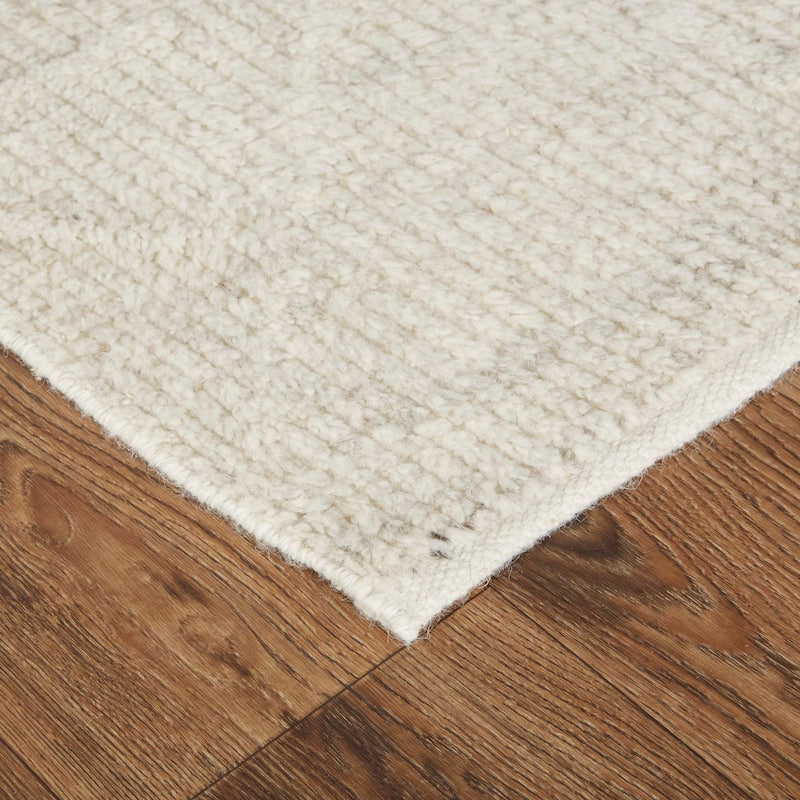 Grand Bazaar Rheed Hand Knotted Solid Modern Area Rug