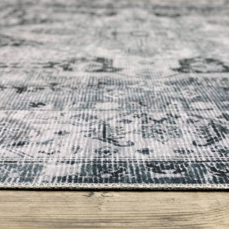Vista Home Clarissa Washable Center Medallion Indoor Area Rug