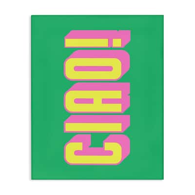 Stupell Ciao Bold Lettering Canvas Wall Art Design By House of Lulu