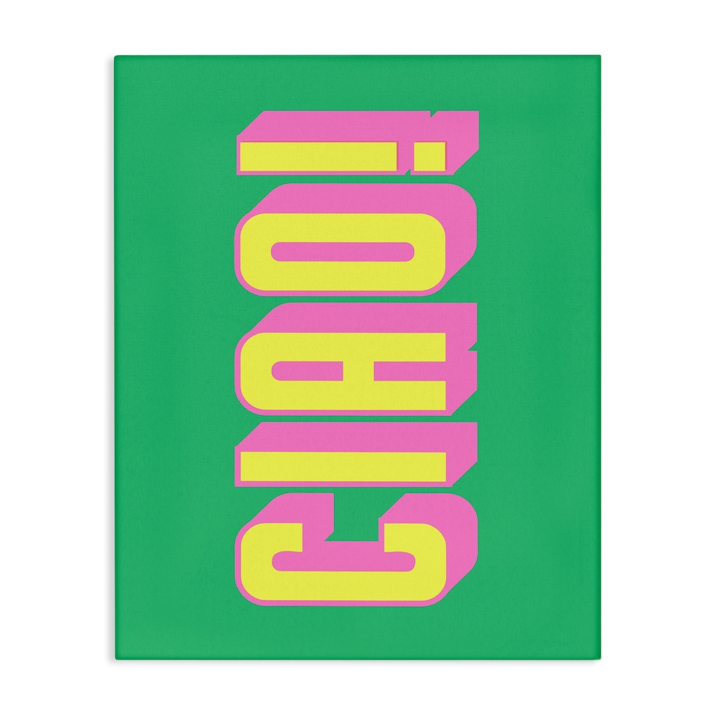 Stupell Ciao Bold Lettering Canvas Wall Art Design By House of Lulu