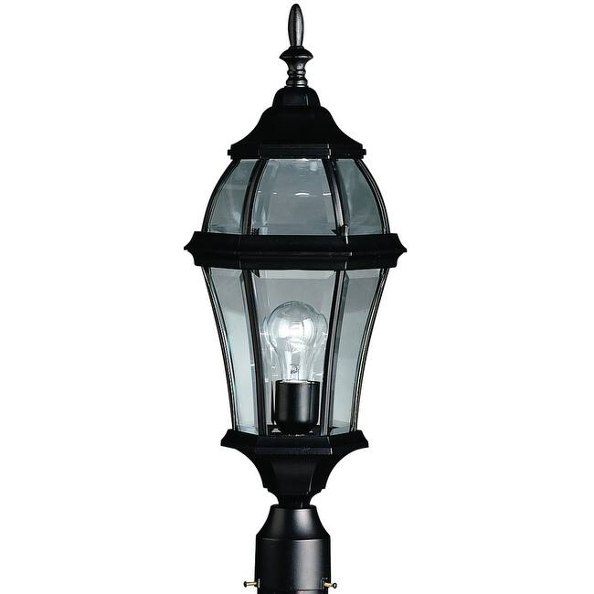 Kichler 1 Light Post Light from the Townhouse Collection - Black