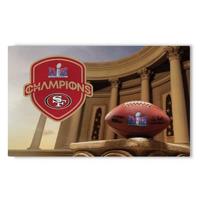 NFL San Francisco 49ERS SB58 Elite Champs Washable Rug - 36in x 62in