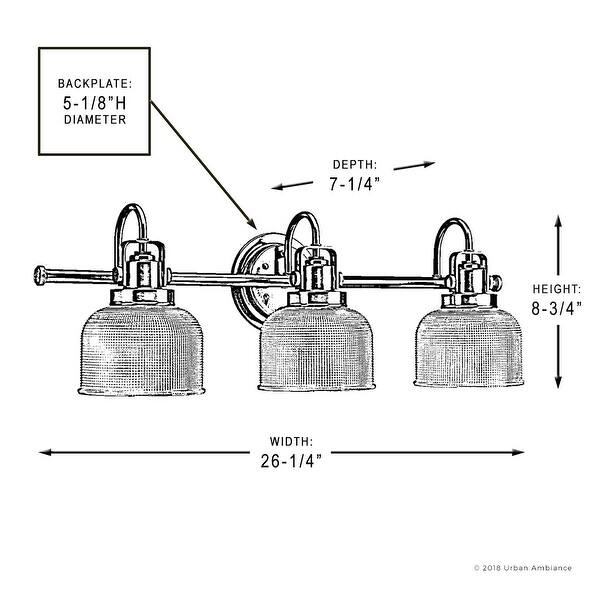 Luxury Industrial Chic Bathroom Vanity Light 8 75 H X 26 25 W With Farmhouse Style Fashion Bronze Finish By Urban Ambiance Overstock