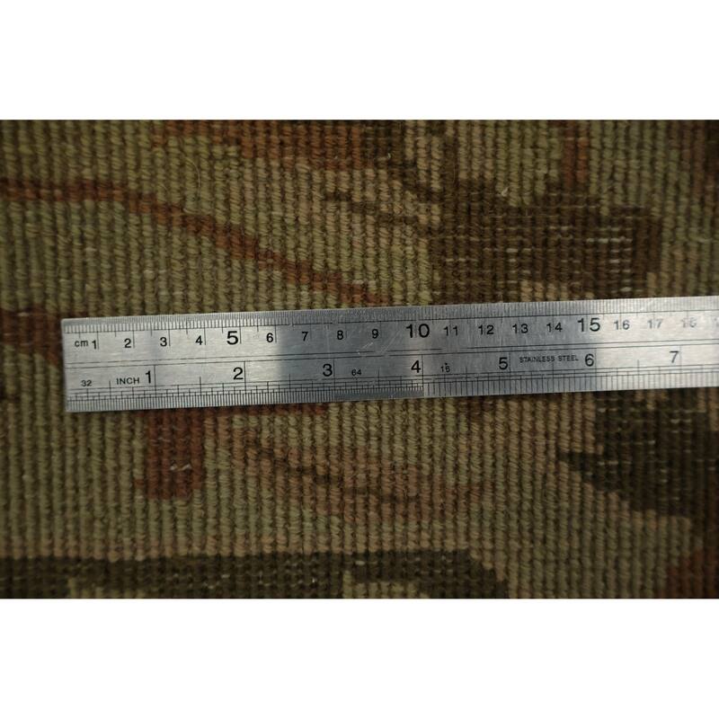 Hand Knotted Oriental 100% Wool Carpet Traditional Floral Beige & Ivories Aubusson Area Rug - 9' 6'' X 7' 7''