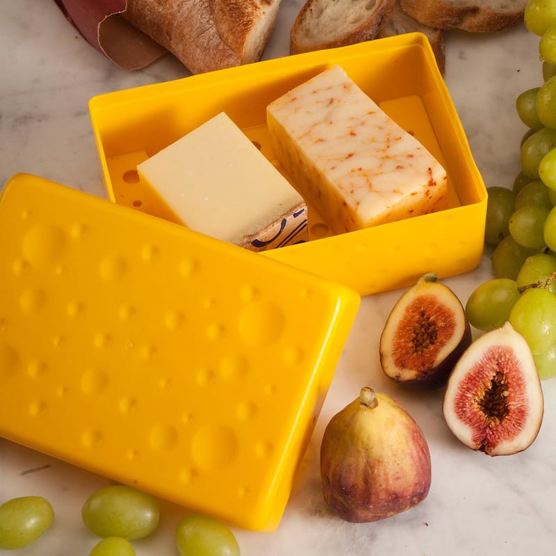 Hutzler Cheese Saver Storage Containers, Set of 2, Good for Soft or Hard Cheeses