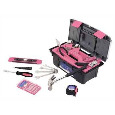 53-Piece Tool Kit with Box Pink