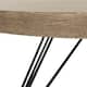 SAFAVIEH Mansel Light Grey / Black Coffee Table - 35.4" x 35.4" x 12.6"