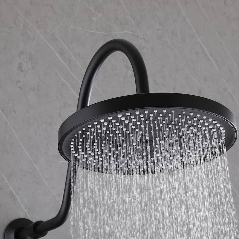 Wall-mounted complete shower system with soap dish (not including the rough-in valve)