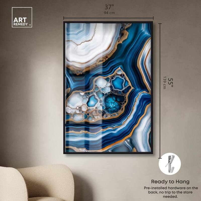 Azure Alveoli II Shadowbox by Art Remedy