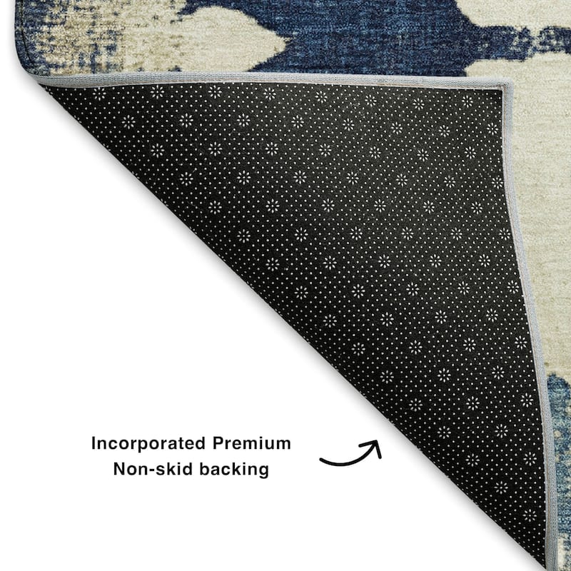 Premium Washable Super Soft Modern Floral Mayfield Rug