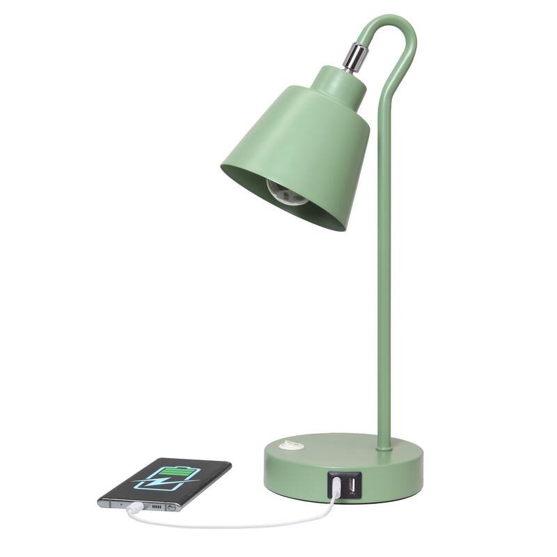 Looped Desk Lamp with Adjustable Shade - 16" - Sage Green