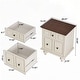 preview thumbnail 39 of 116, Wood NightStand with Metal Handle