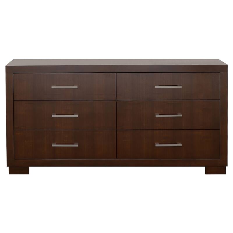 Jessica Bedroom Set With Bookcase Headboard Cappuccino