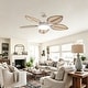 preview thumbnail 28 of 28, 52" Palm Leaf Tropical Ceiling Fan with Light and Remote,Indoor or Outdoor Ceiling Fan,for Farmhouse Living Room Patio