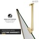 preview thumbnail 6 of 6, ANZZI Romance 72-in. x 33.5-in. Frameless Swinging Shower Door in Brushed Gold