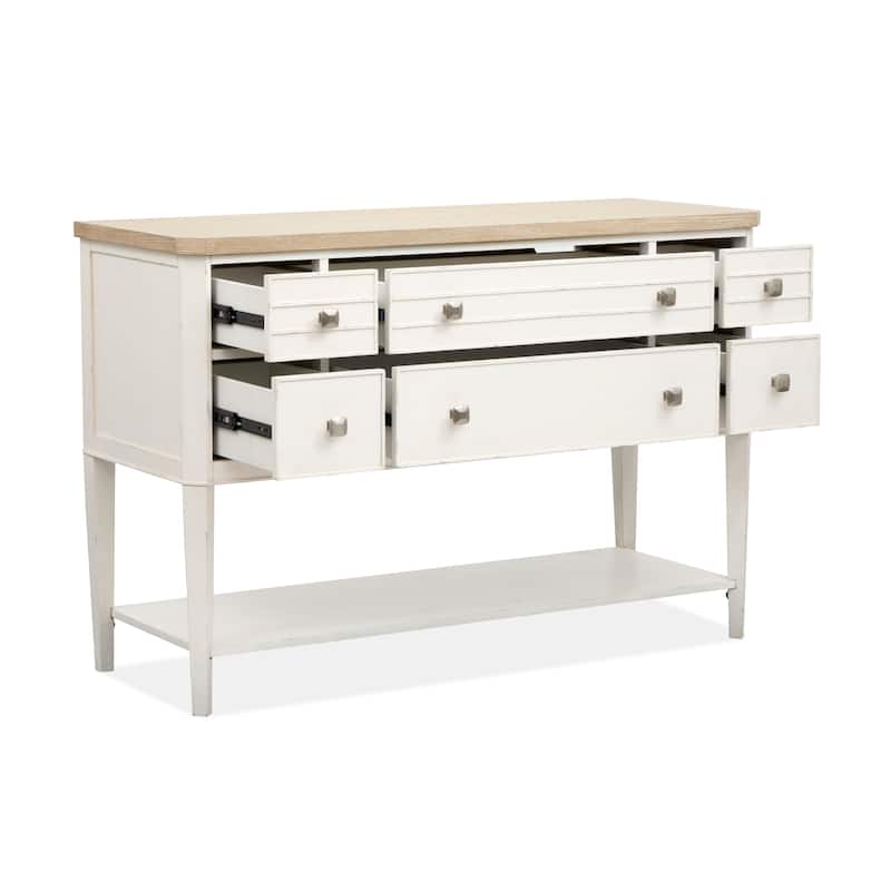 Salt Life Home Echo Isles Sea Pearl And Driftwood Sideboard - 54''W x 20''D x 36''H