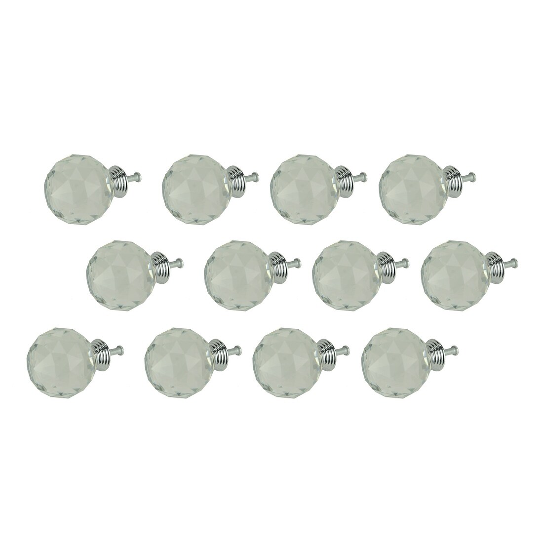 Shop Clear Diamond Cut Ball Crystal Cabinet Knob Or Drawer Pulls