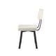 preview thumbnail 17 of 33, Amisco Clarkson Upholstered Dining Chair with Metal Legs
