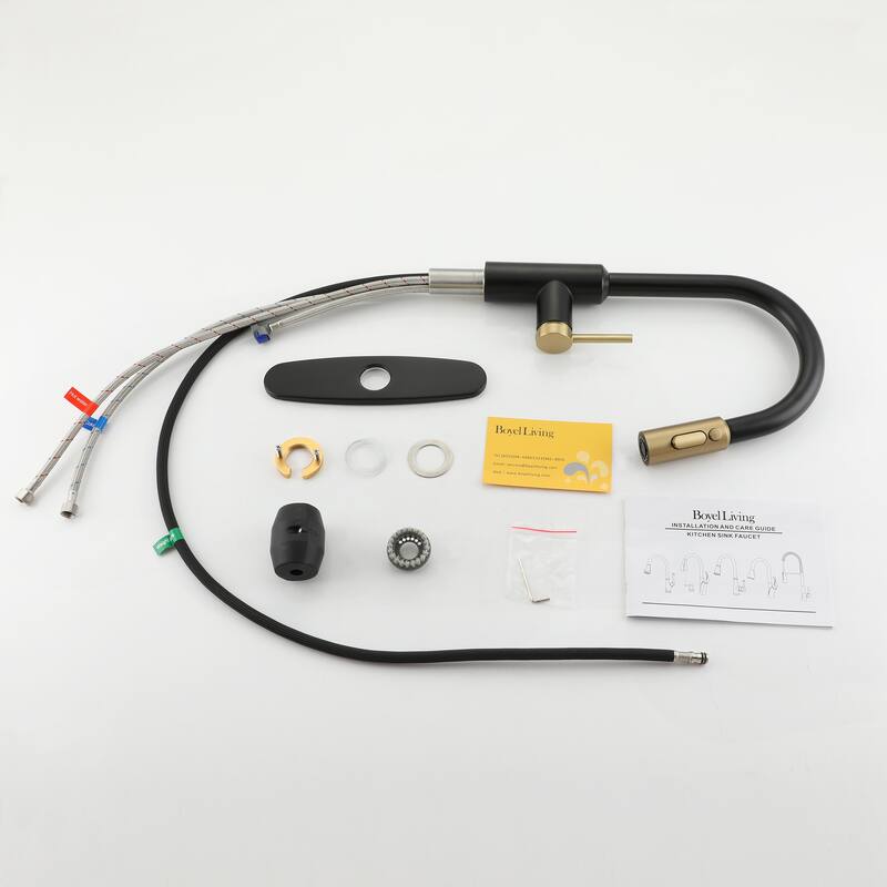 3-Function Single Handle Pull Down Sprayer Kitchen Faucet