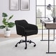 preview thumbnail 20 of 26, Linon Richard Adjustable Height Office Chair Black Terry Loop/Black Base