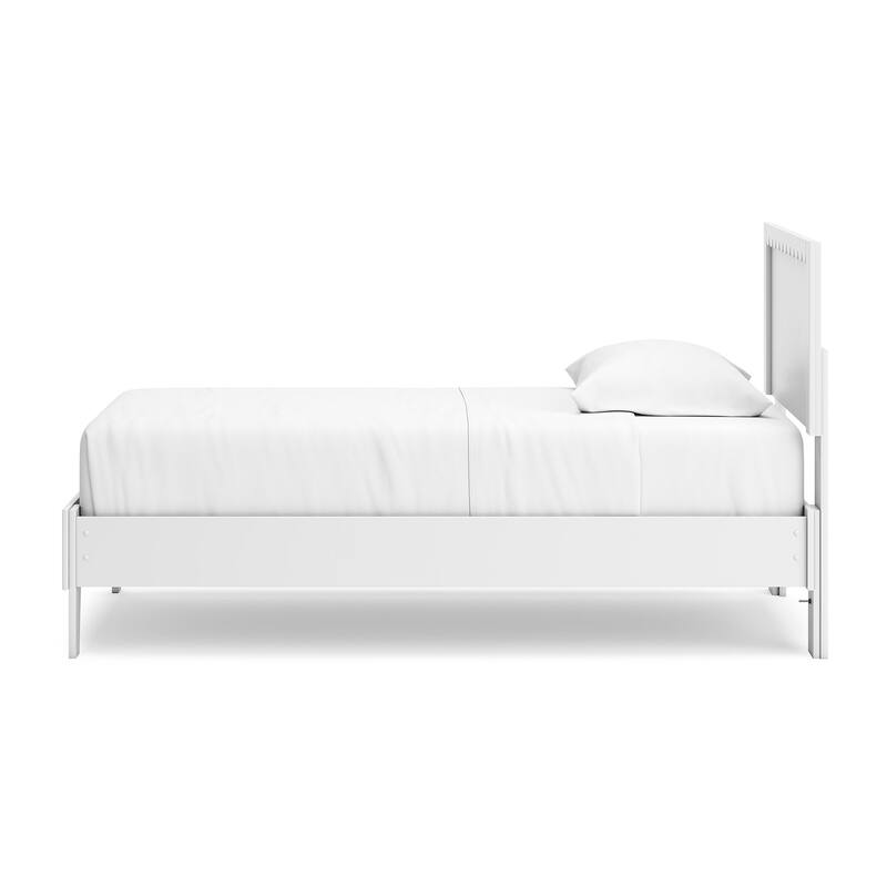 Signature Design by Ashley Hallityn White Panel Platform Bed