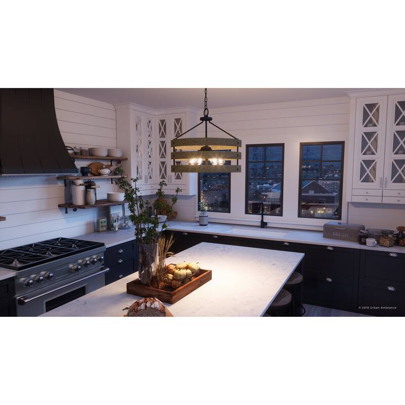 Luxury Rustic Modern Farmhouse Pendant Light by Urban Ambiance