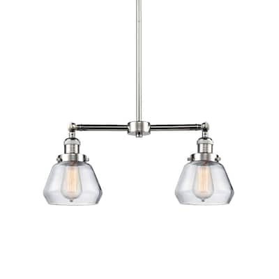 Innovations Lighting Fulton 2 Light 21" Wide Linear Chandelier