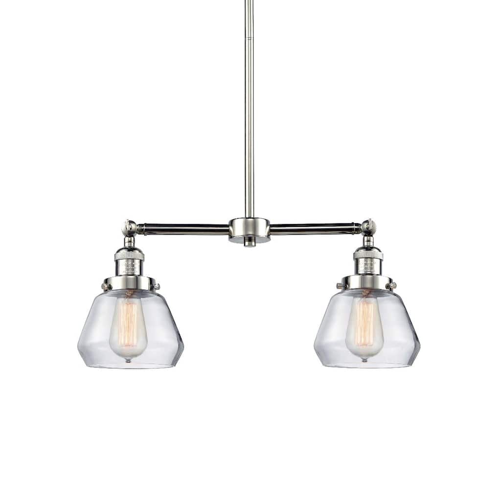 Innovations Lighting Fulton 2 Light 21" Wide Linear Chandelier