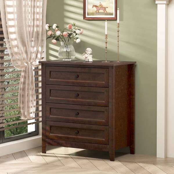Solid Wood Spray-Painted Drawer Dresser Bar, Buffet Tableware Cabinet ...