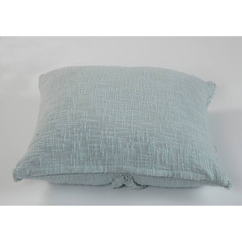 Solid Decorative Diamond Tufted Cotton Throw Pillow