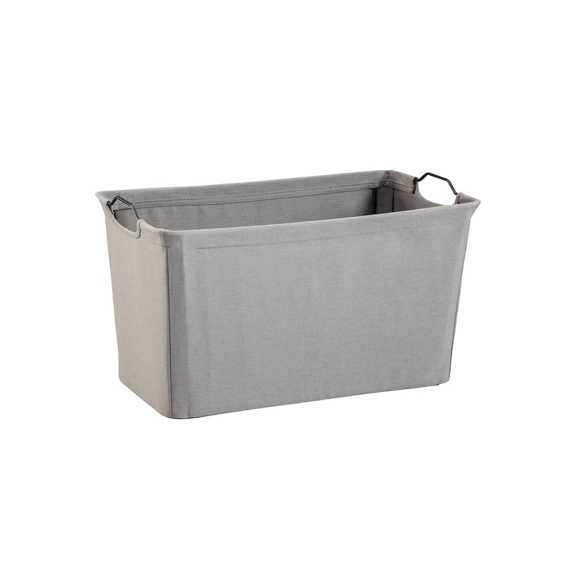 ClosetMaid Wire Frame Wide Fabric Bin - Dark Gray