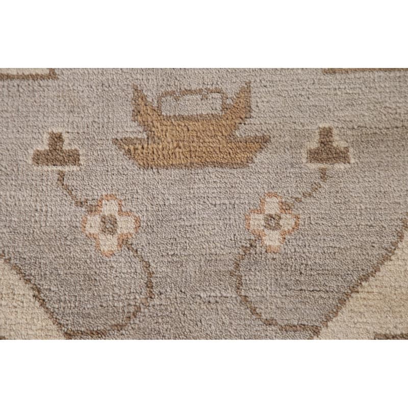 Oushak Area Rug Handmade Oriental Wool Carpet - 9'2"x 11'8"