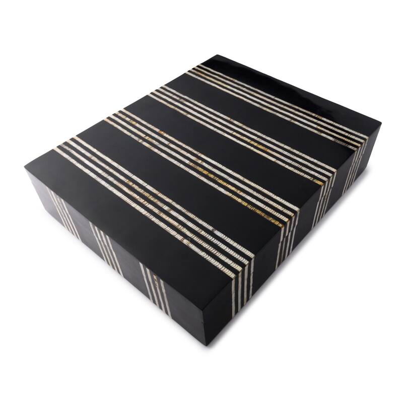 Extra Large Rectangular Storage Box - 13.5" - Black