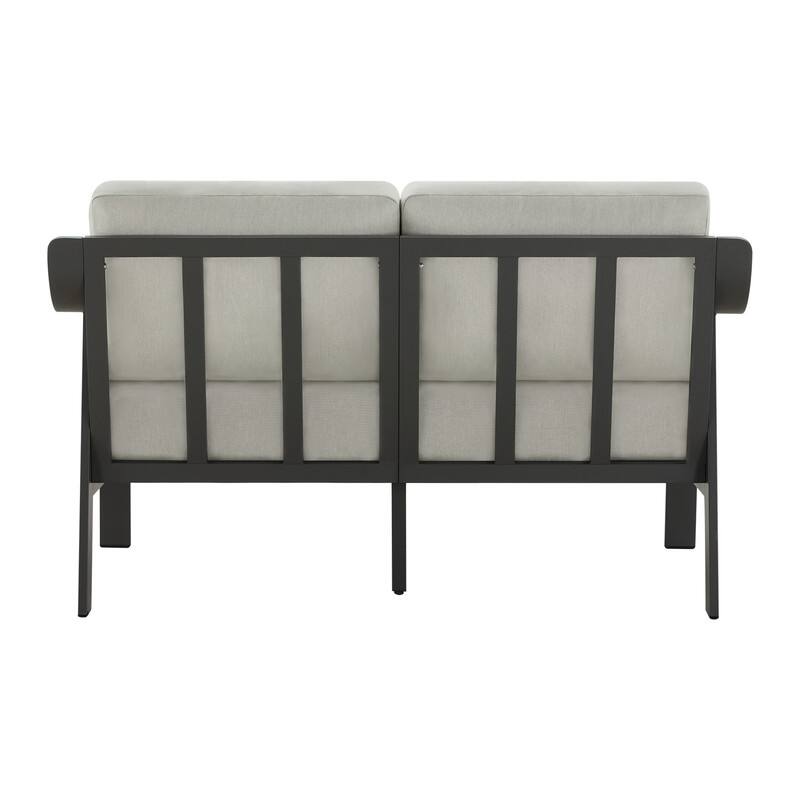 Spruce & Spring Outdoor Patio Furniture Set Aluminum Sofa Accent Chair