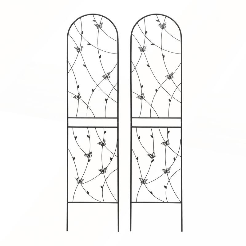 4 Pack Metal Garden Trellis 86.7in x 19.7in Rustproof Trellis