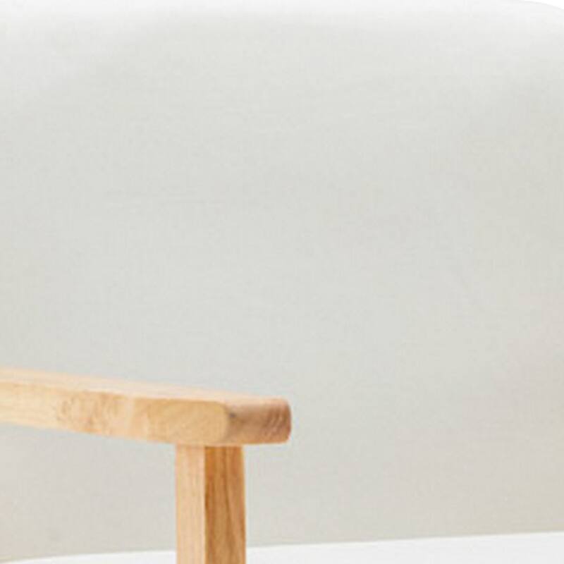 Brown/Beige Fabric Upholstered Wood Frame Dining Chair, Sturdy Dining Chair for Dining Rooms - 24.6