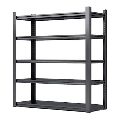 78"H 5 Tier Metal Shelves for Storage Garage Shelving Duty Storage Shelves Adjustable Garage Shelf Industrial Shelving