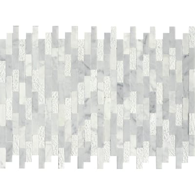 Emser Tile Link - 12" x 18" Rectangle Linear Mosaic Wall Tile -