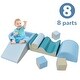 preview thumbnail 5 of 7, Soft Climb and Crawl Foam Playset 8 in 1,Safe Soft Foam Nugget Block for Infants, Preschools, Toddlers - Colorful