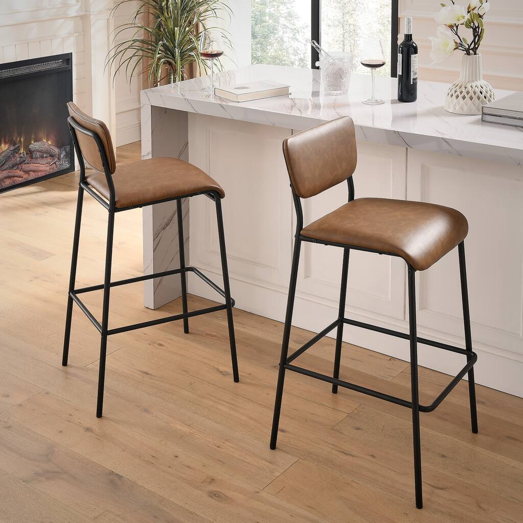 Pu Faux Leather Bar Stools