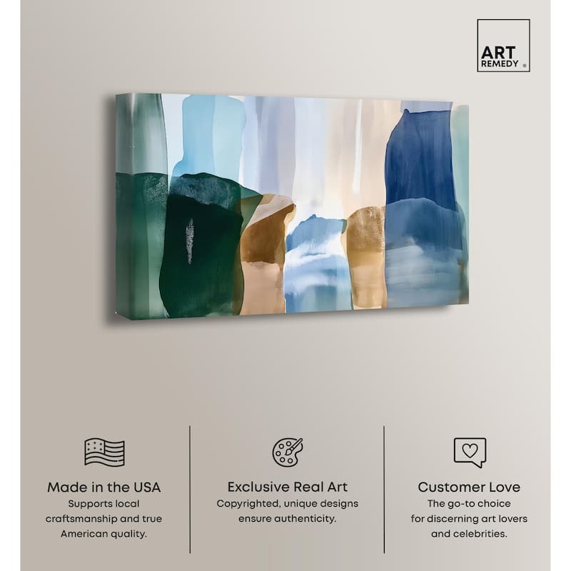 Contoured Calm II Canvas by Art Remedy, Gallery Wrapped