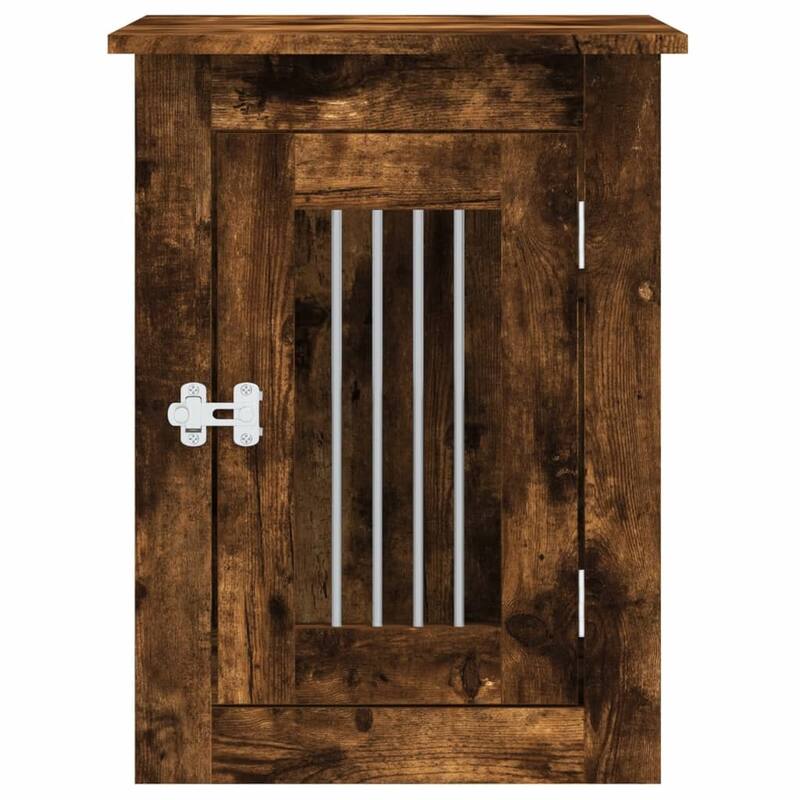 vidaXL Dog Crate with Door Doghouse Puppy Kennel Peg Cage Engineered Wood
