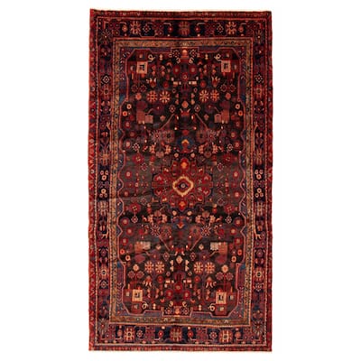 ECARPETGALLERY Hand-knotted Anadol Black Wool Rug - 5'5 x 10'0