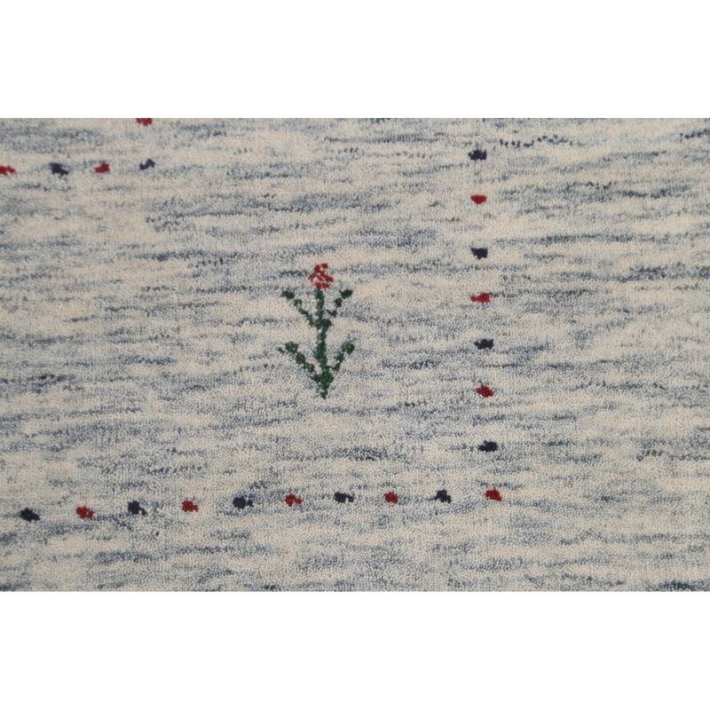 Tribal Gabbeh Oriental Area Rug Handmade Wool Carpet - 8'0"x 9'11"