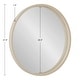 preview thumbnail 57 of 97, Kate and Laurel Travis Round Wood Accent Wall Mirror