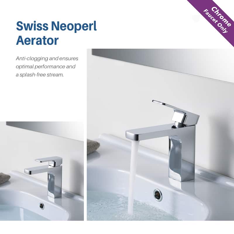 Solid Brass Lead-free Single-handle High Arc Bathroom Faucet