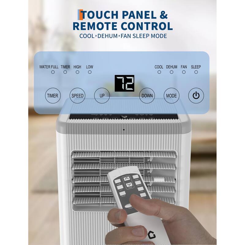 10000 BTU Portable Air Conditioner with Heater & Dehumidifier